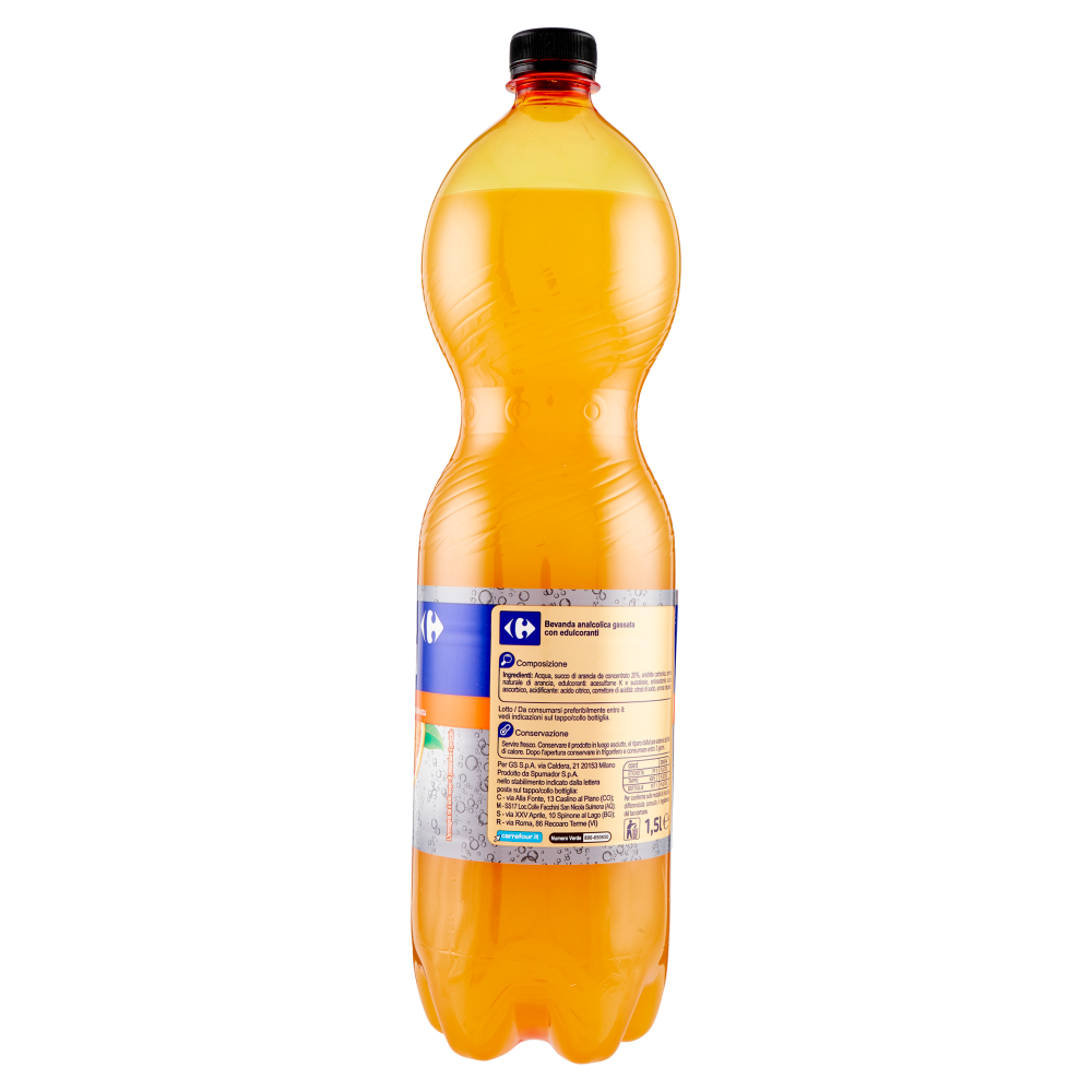 Carrefour Aranciata Zero zuccheri aggiunti* 1,5 l