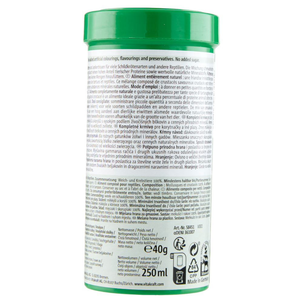 Vitakraft Reptile Nature Menu Carnivor 40 g