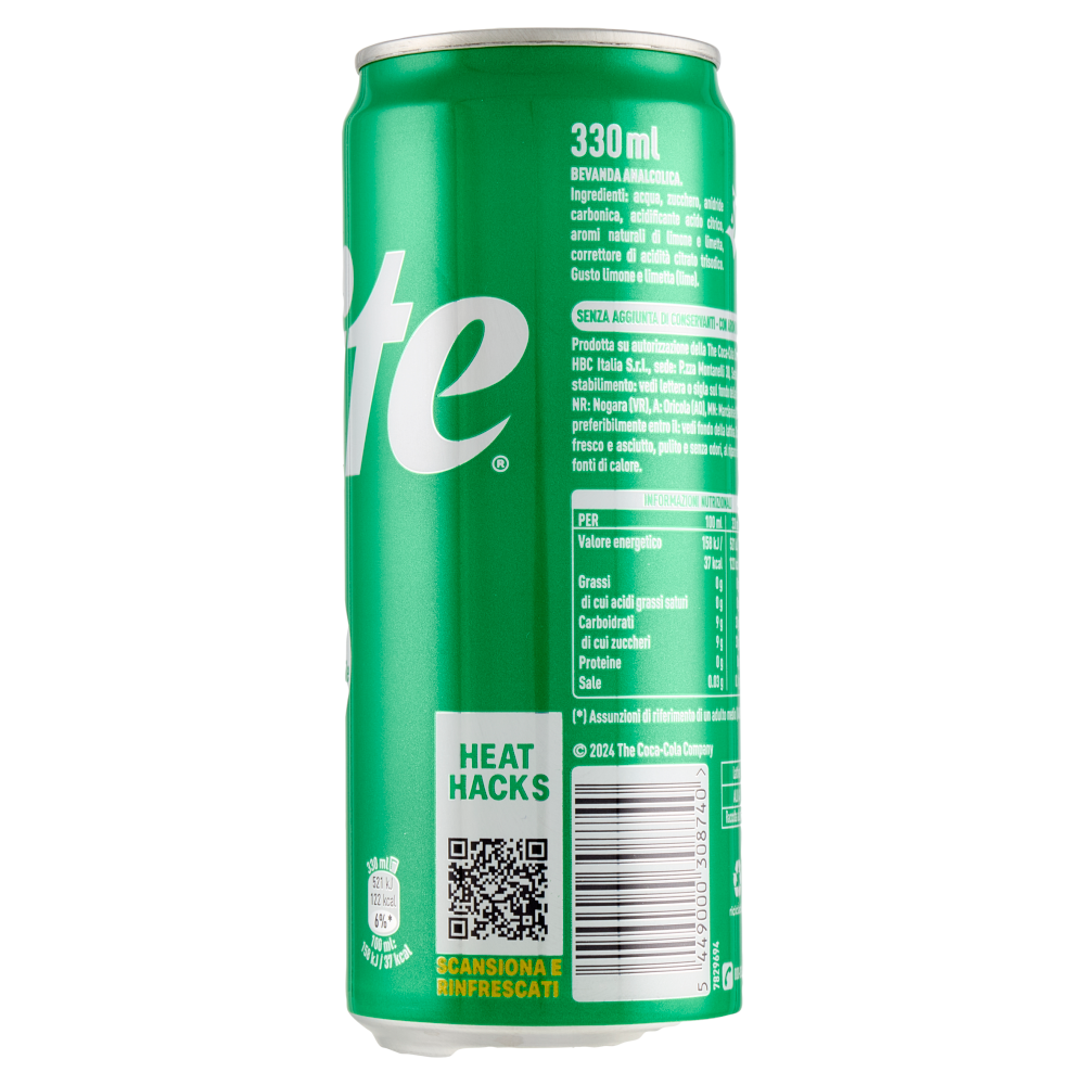 Sprite Sleek Can 330 ml
