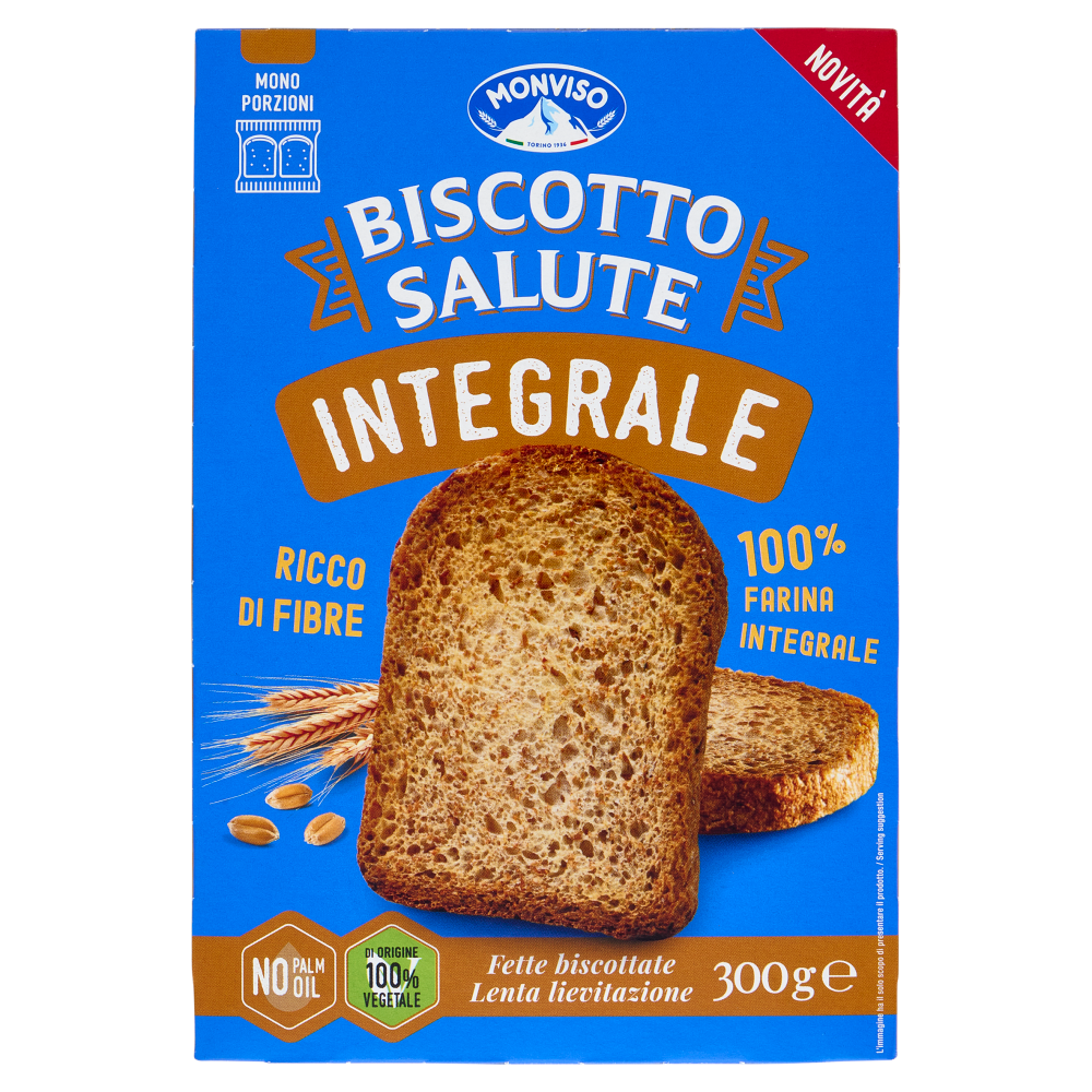 Monviso Biscotto Salute Integrale Fette biscottate 300 g