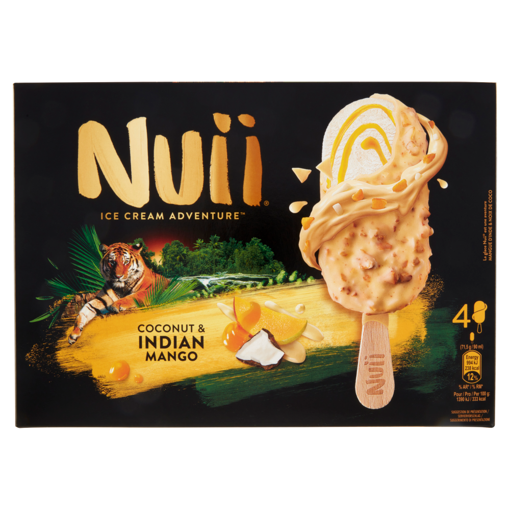 NUII Cocco e Mango Indiano 4 x 71,5 g