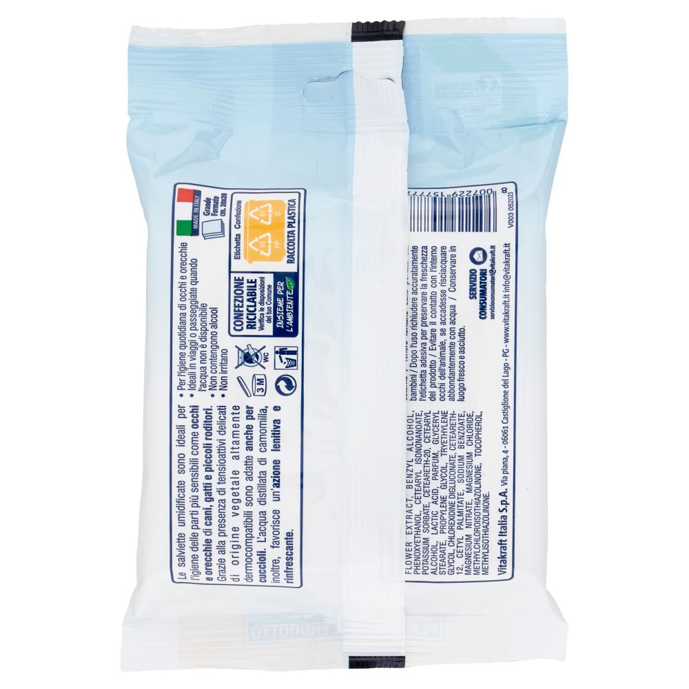 Vitakraft Salviette igieniche Occhi & Orecchie 15 pz