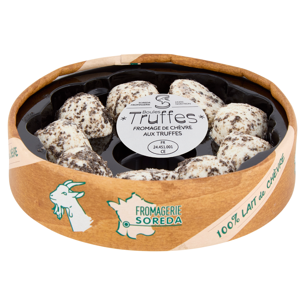 Soreda Boules Truffles Fromage de Chèvre aux Truffes 9 x 10 g