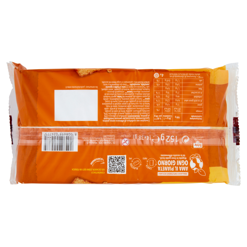 Schär Crostatina Albicocca 4 x 38 g