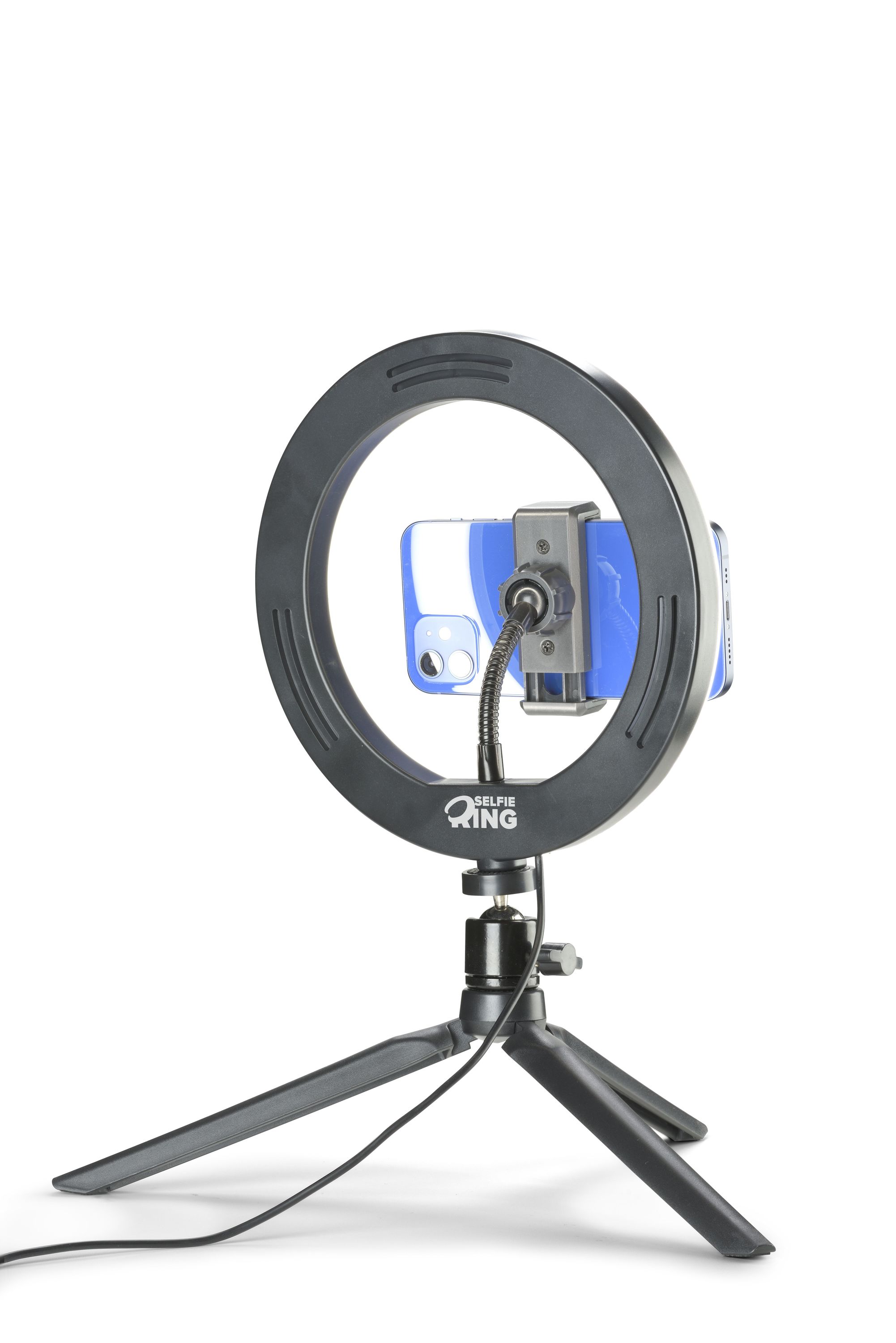 Tech Pop Selfie Ring - Universale Treppiede con anello led luminoso per riprese video e selfie