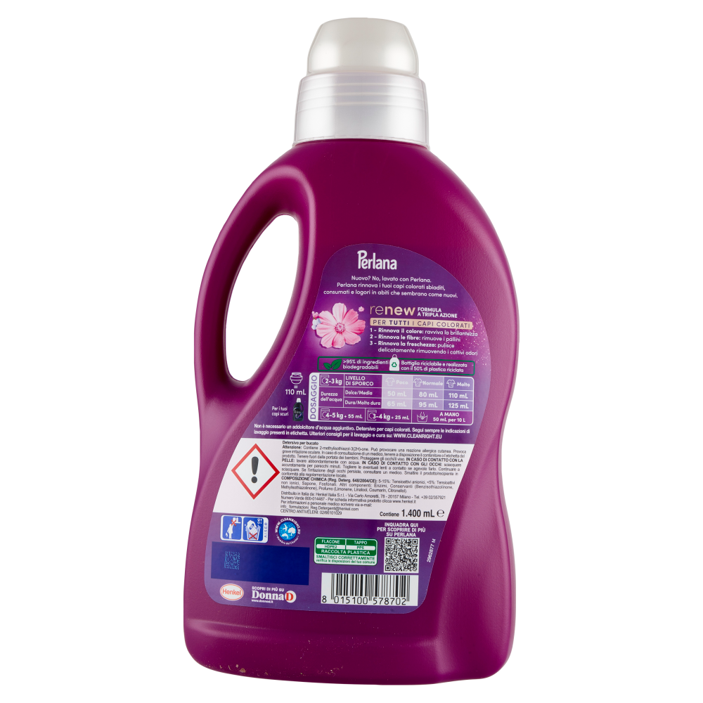 PERLANA Detersivo Colorati Incanto Floreale 28 lavaggi 1.400 mL