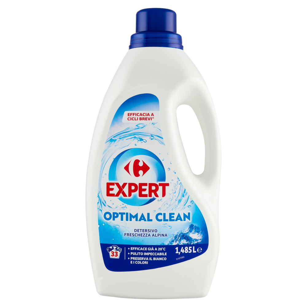 Carrefour Expert Optimal Clean Detersivo Freschezza Alpina 1,485 L