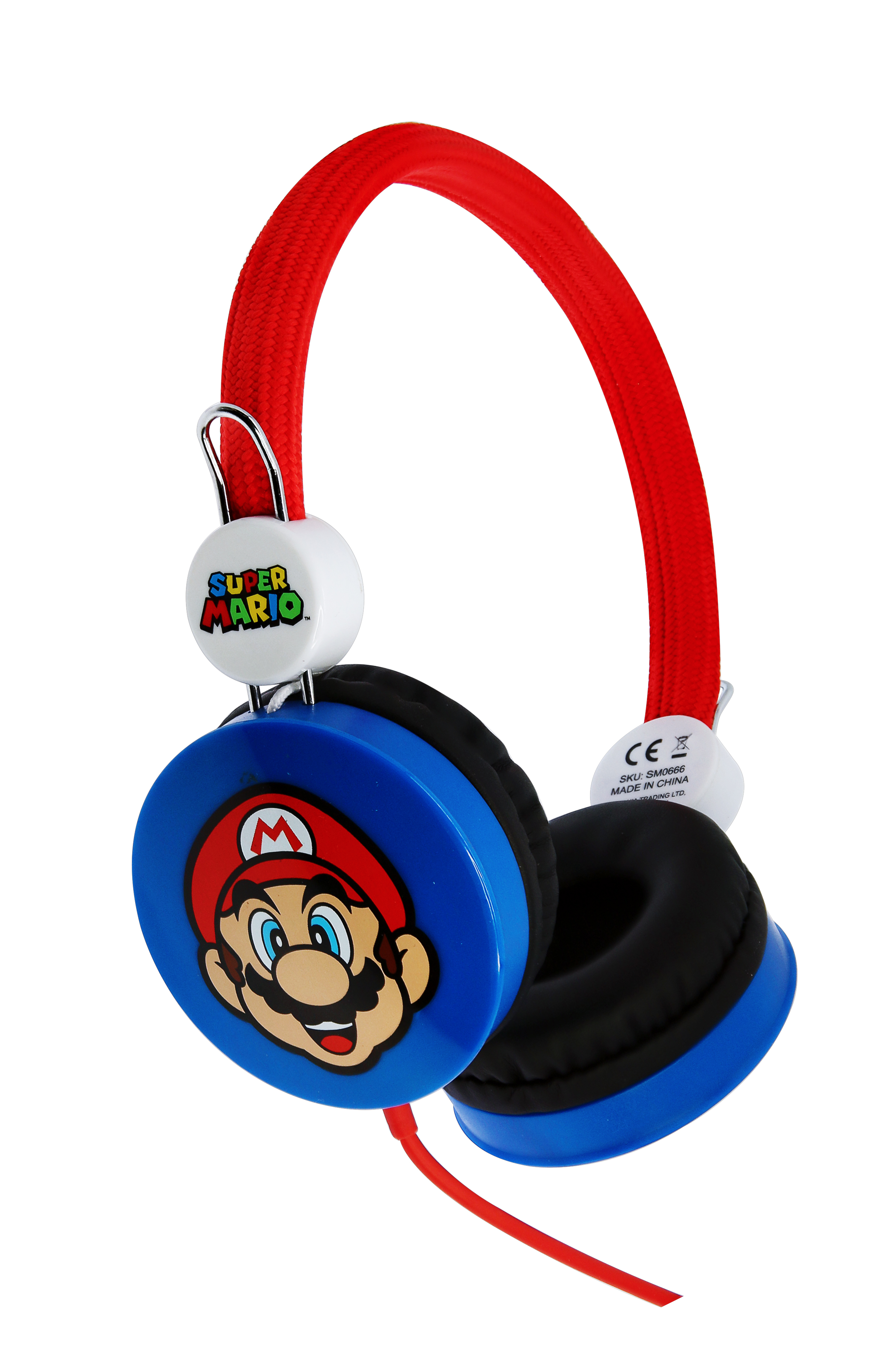 OTL Technologies Super Mario Cuffie Cablato A Padiglione MUSICA Nero, Blu, Rosso, Bianco