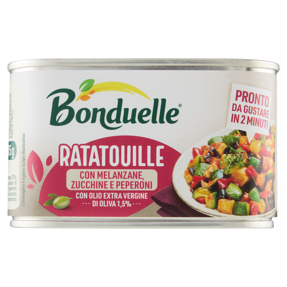 Bonduelle Ratatouille con Melanzane Zucchine e Peperoni 375 g