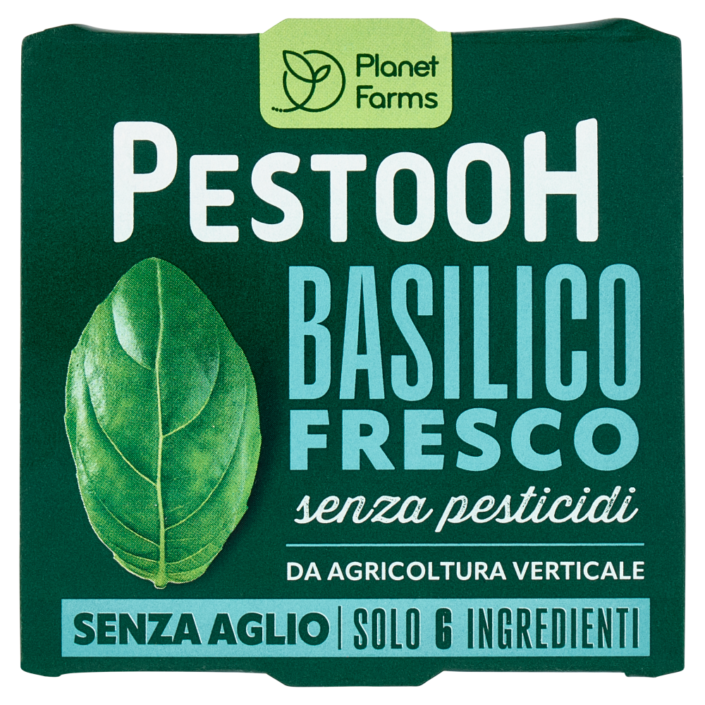 Planet Farms Pestooh Basilico Fresco Senza Aglio 90 g