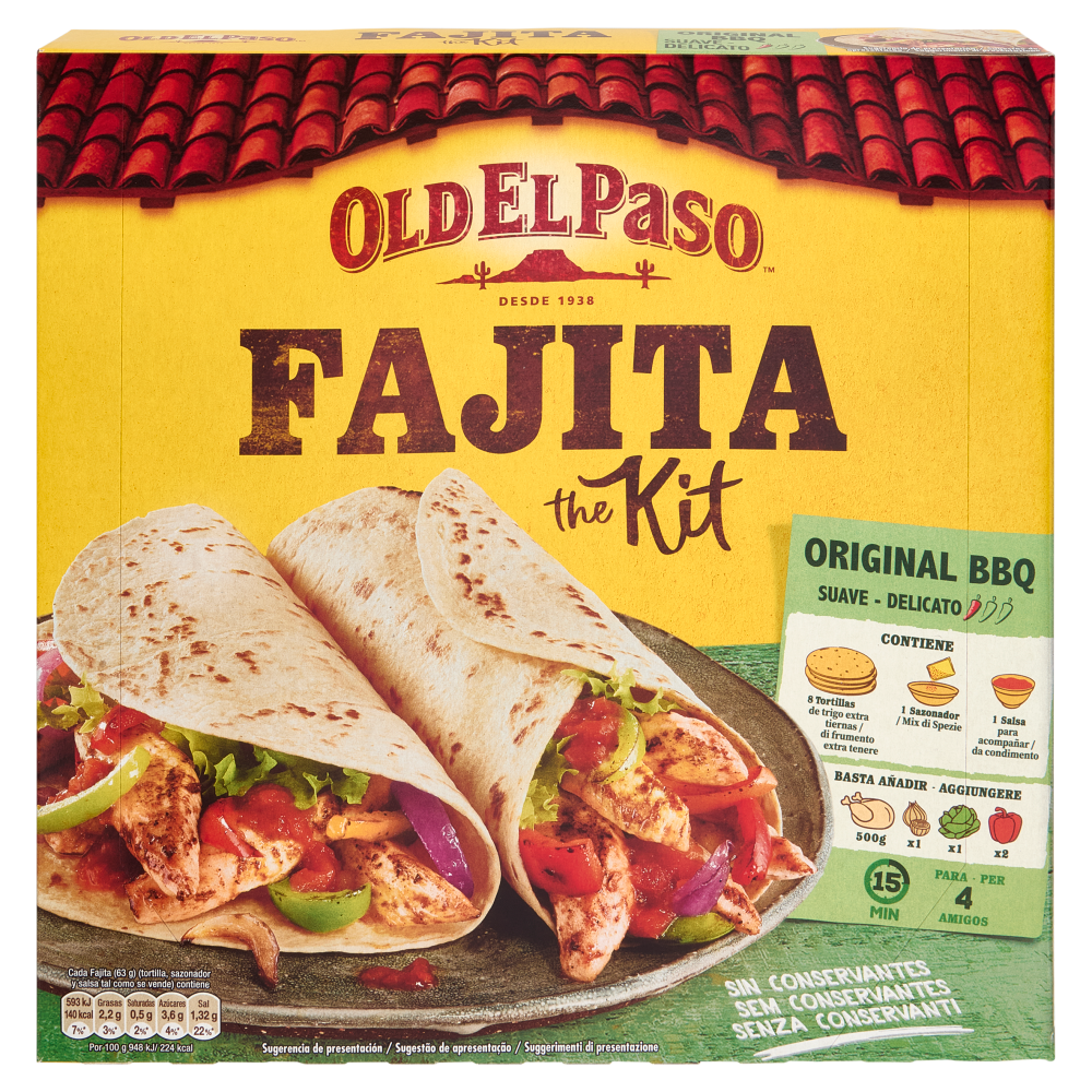 Old El Paso Fajita the Kit Original BBQ 500 g