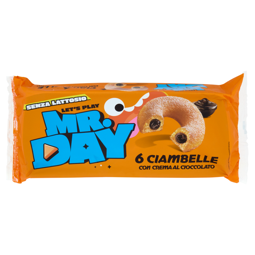 Mr.Day 6 Ciambelle con Crema al Cioccolato 6 x 50 g