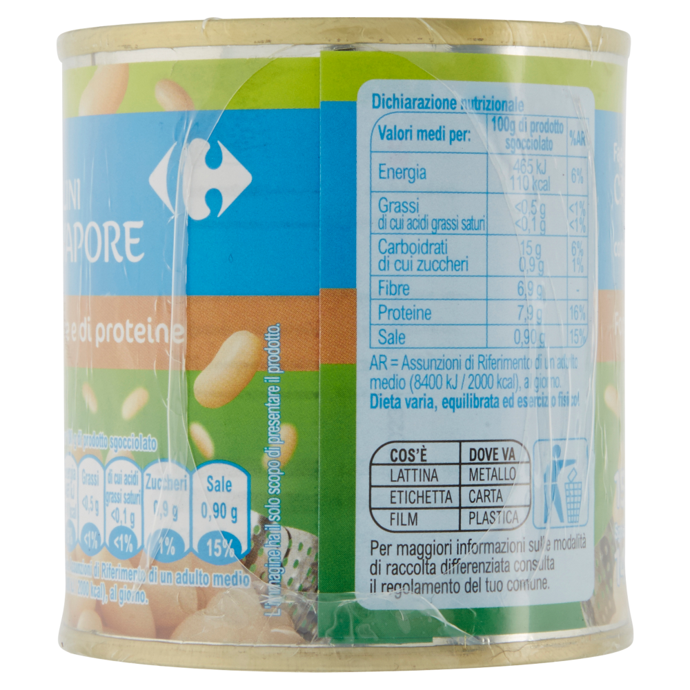 Carrefour Fagioli Cannellini cotti al Vapore 3 x 150 g