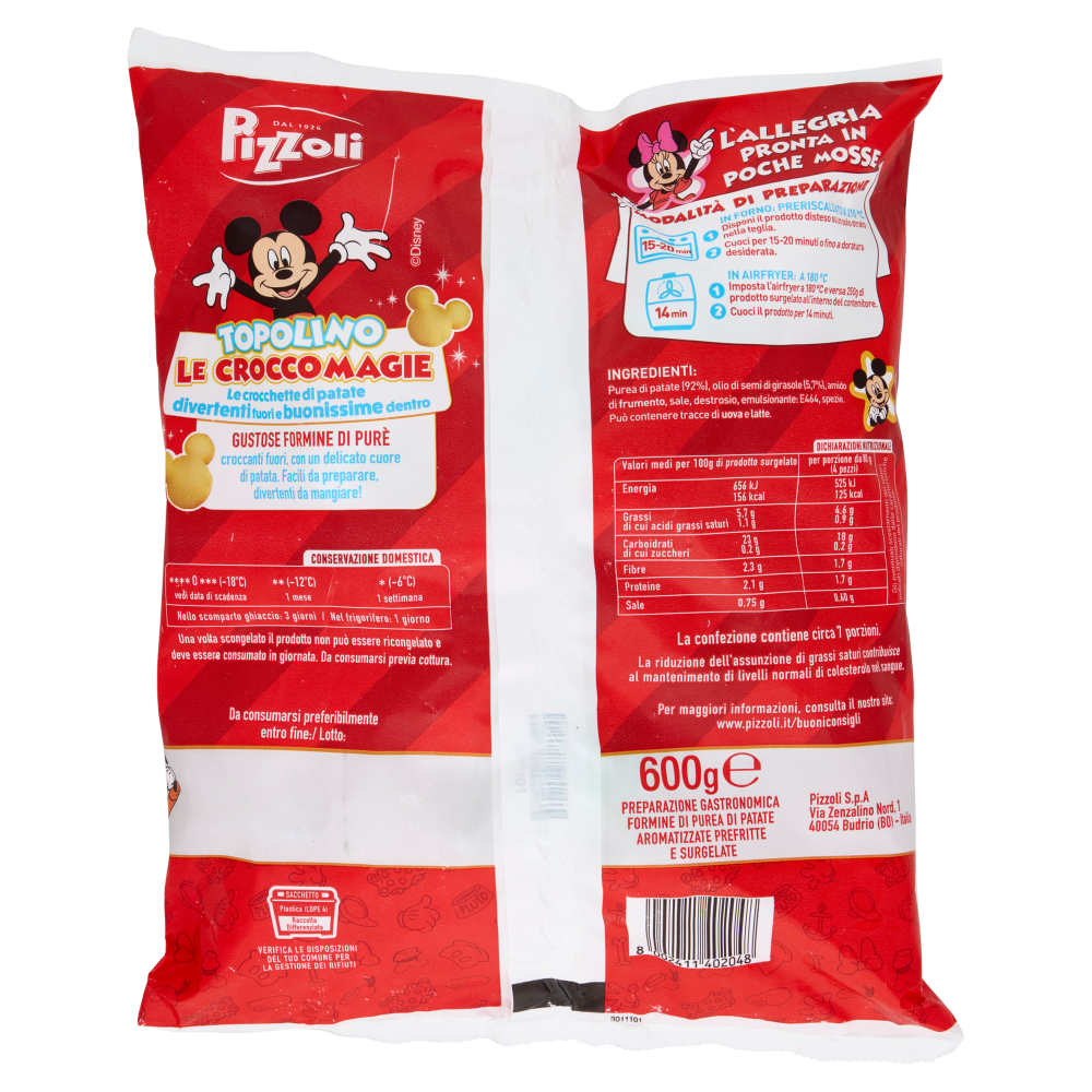 Pizzoli Topolino le Croccomagie 600 g