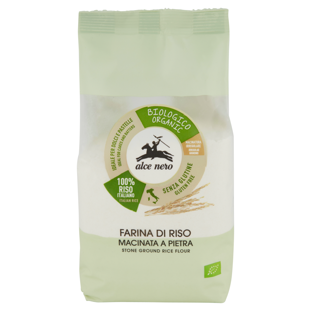 alce nero Farina di Riso Macinata a Pietra 500 g