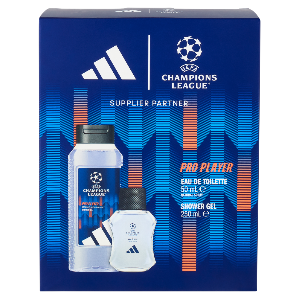 adidas Xmas25 Maschile Eau de Toilette 50 ml + Shower Gel 250 ml UEFA 12