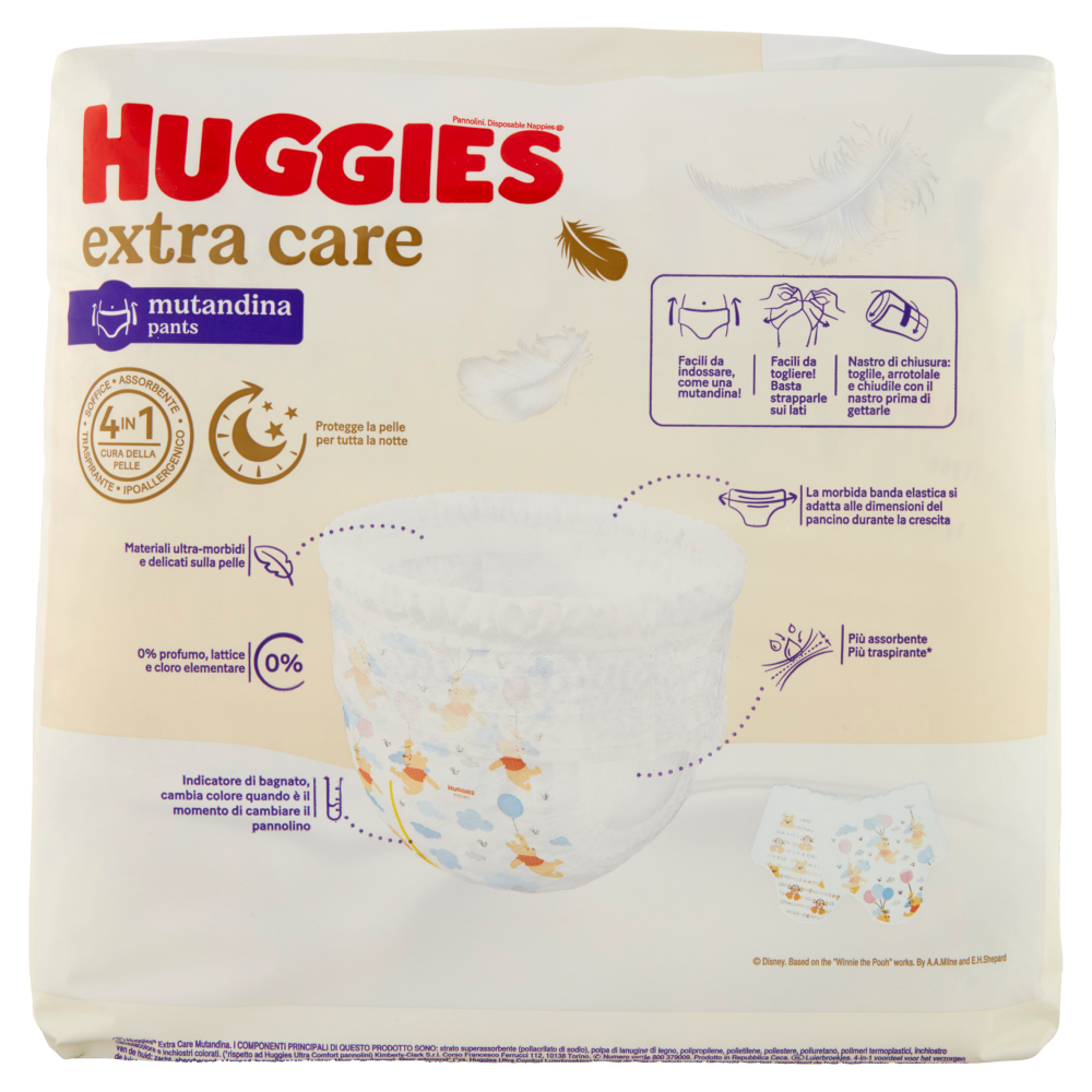 Huggies extra care mutandina 5 12-17 Kg 24 pz