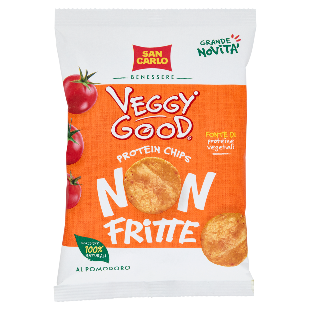 San Carlo Benessere Veggy Good Protein Chips Non Fritte al Pomodoro 65 g