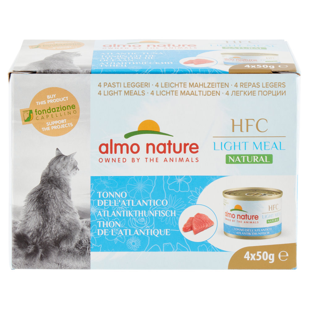 almo nature HFC Light Meal Natural Tonno dell'Atlantico 4 x 50 g