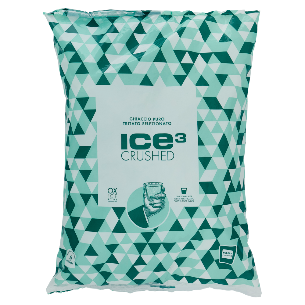 ice cube Ice&sup3; Crushed Ghiaccio Puro Tritato Selezionato 2 kg