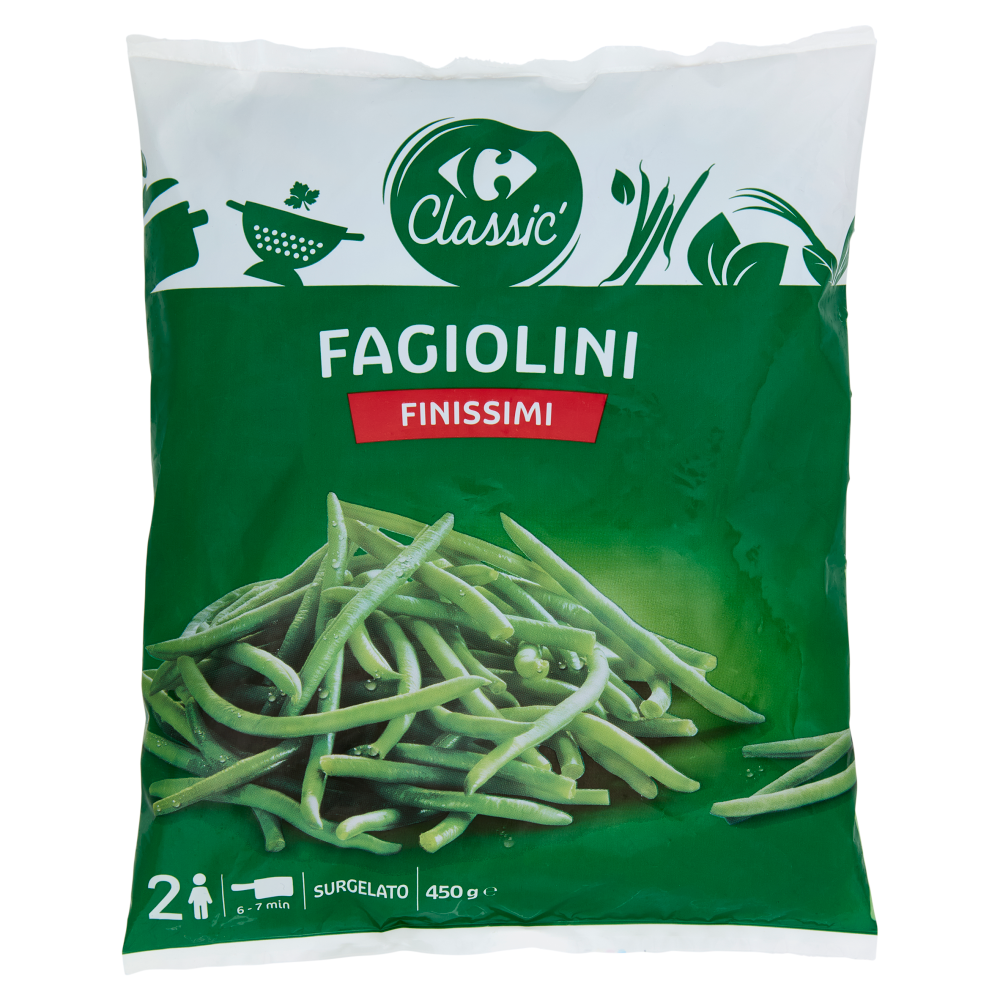 Carrefour Classic Fagiolini Finissimi Surgelato 450 g