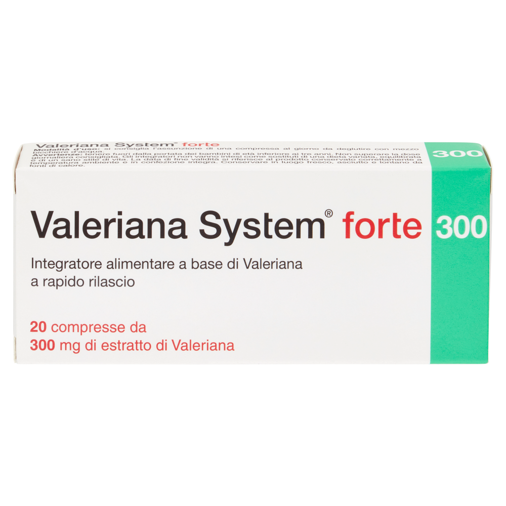 Valeriana System forte 300 20 compresse 16 g