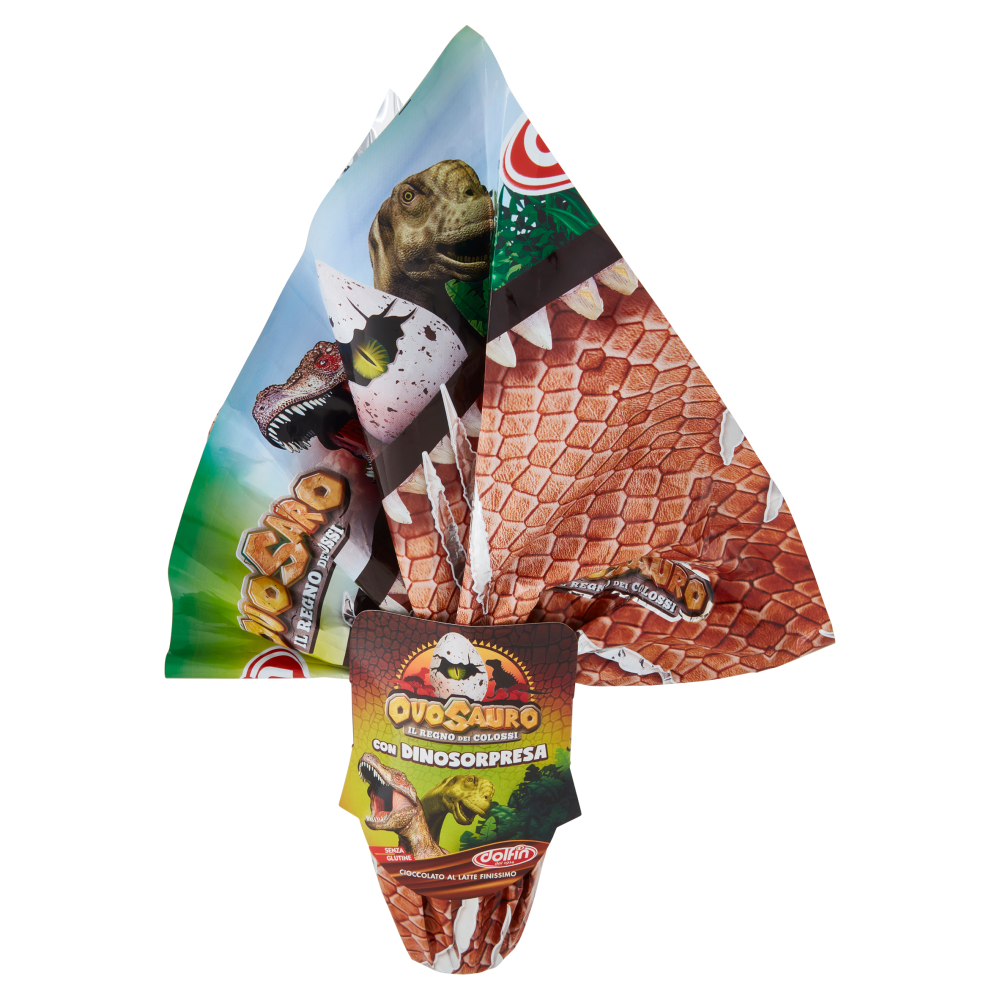 dolfin Uovo di Cioccolato al Latte Finissimo Ovosauro il Regno dei Colossi 50 g