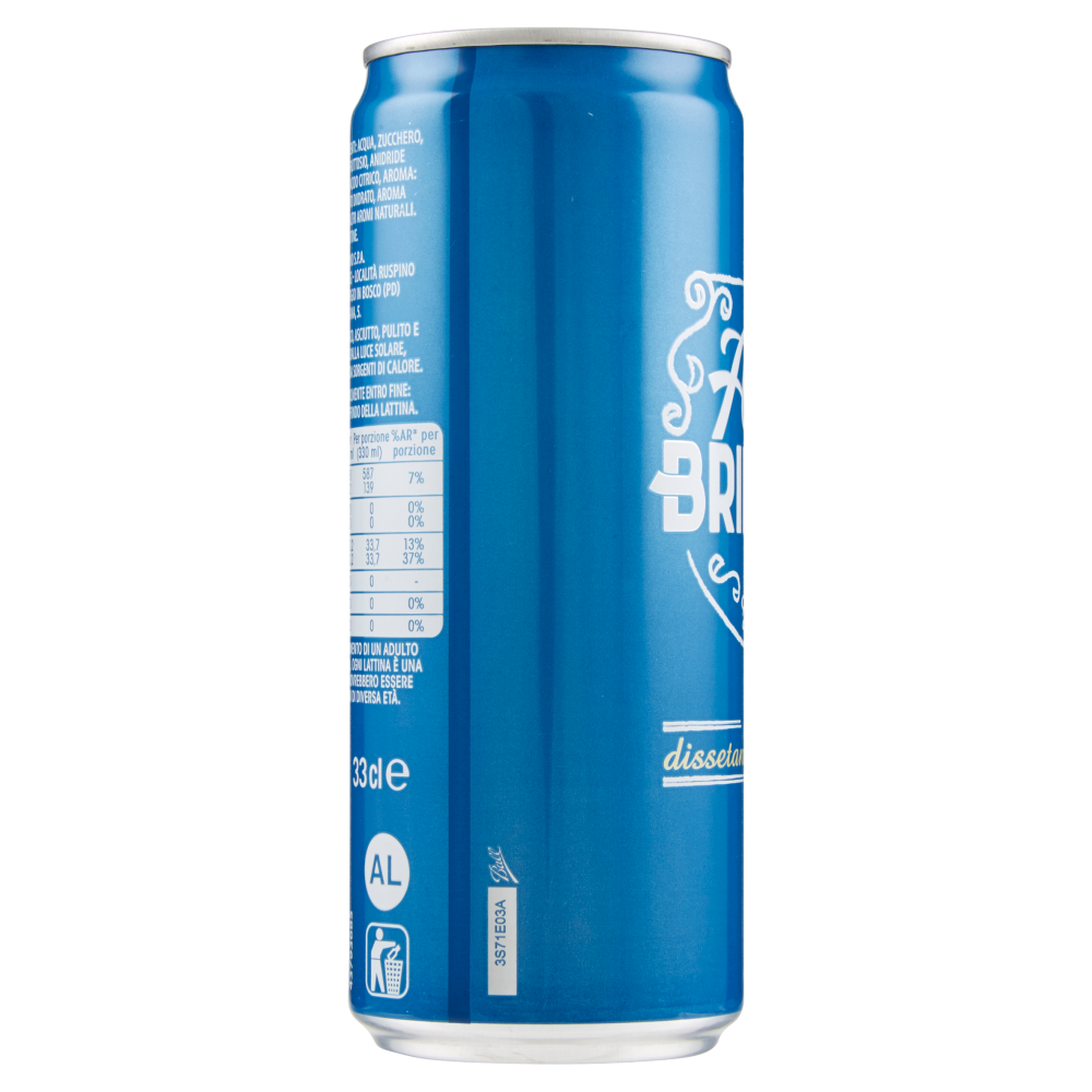 RECOARO ACQUA BRILLANTE Bibita Gassata, Acqua Tonica 33cl, Lattina