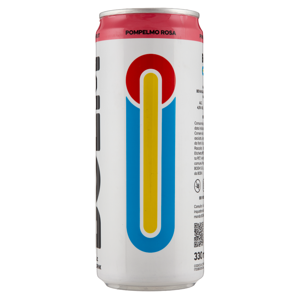 Boem Alcoholic Sparkling Drink Pink Grapefruit 330 ml