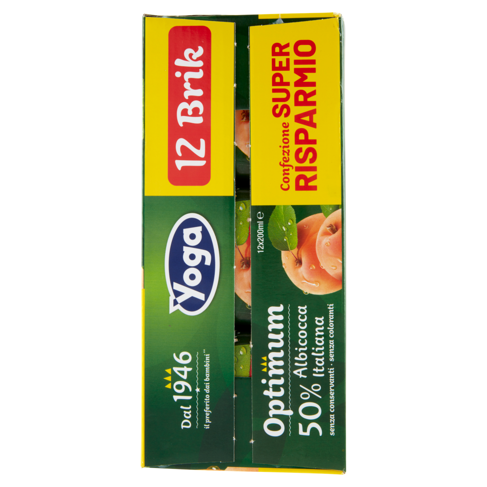 Yoga Optimum 50% Albicocca Italiana 12 x 200 ml