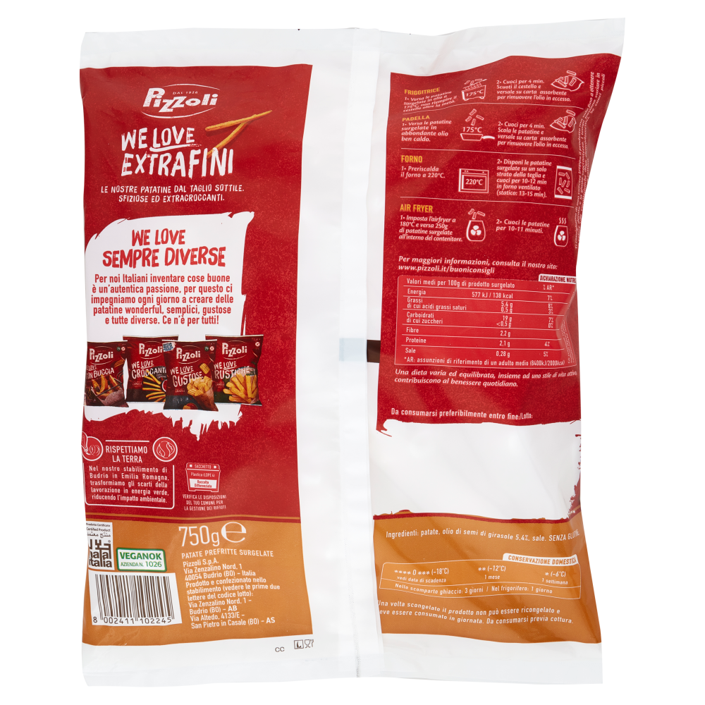 Pizzoli We Love Extrafini 750 g