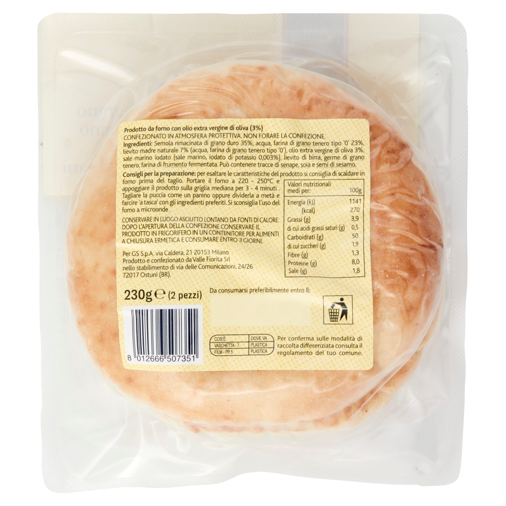 Terre d'Italia Puccia 230 g