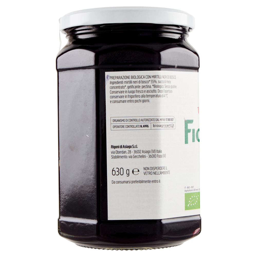 Rigoni di Asiago Fiordifrutta Mirtilli neri di bosco bio 630 g