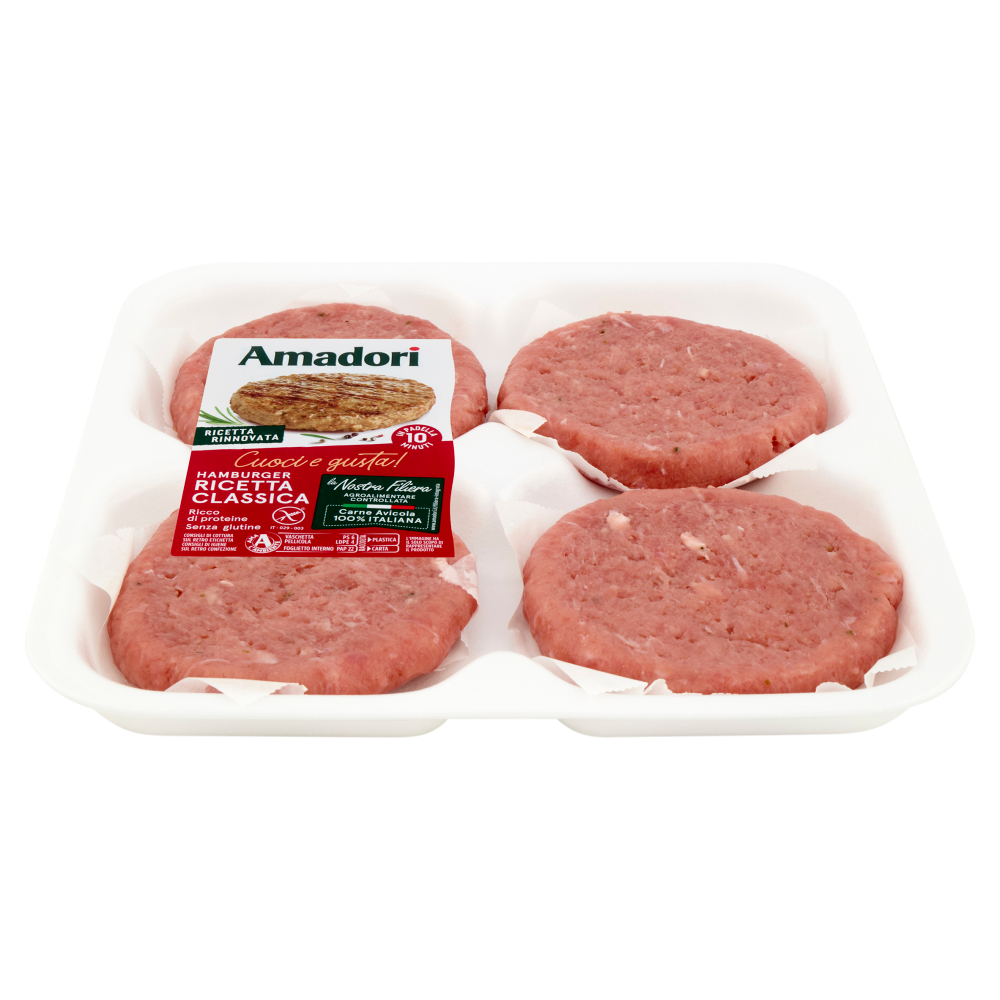 Amadori Hamburger Ricetta Classica 0,408 kg