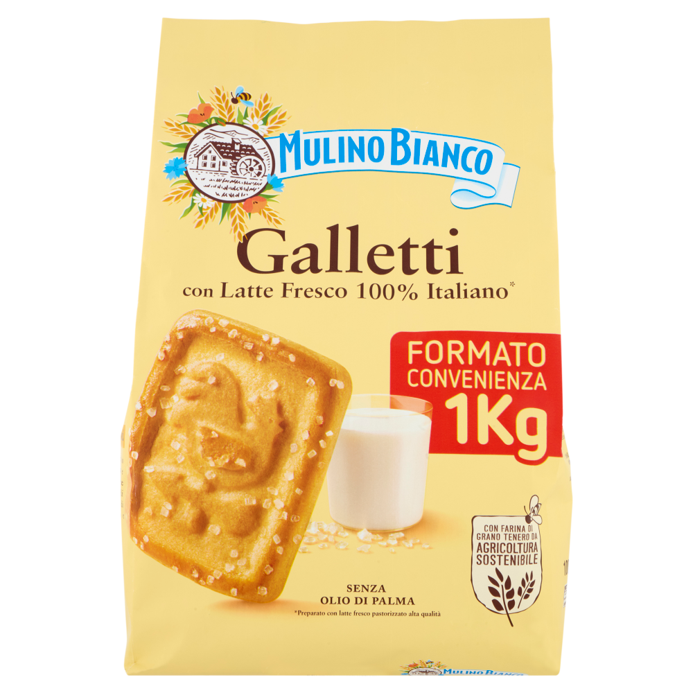 Mulino Bianco Galletti con Latte Fresco 100% Italiano Offerta 1000g