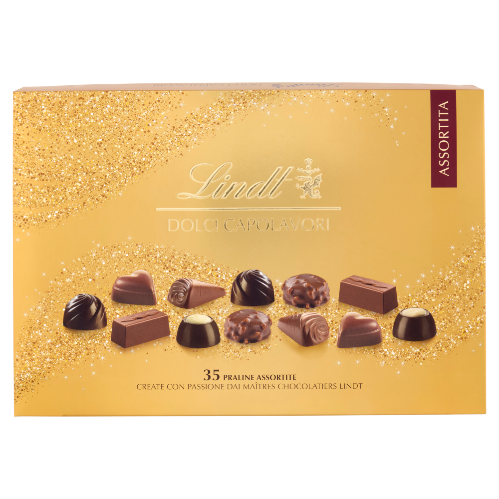 Lindt Dolci Capolavori Cioccolatini assortiti Scatola regalo 337 g