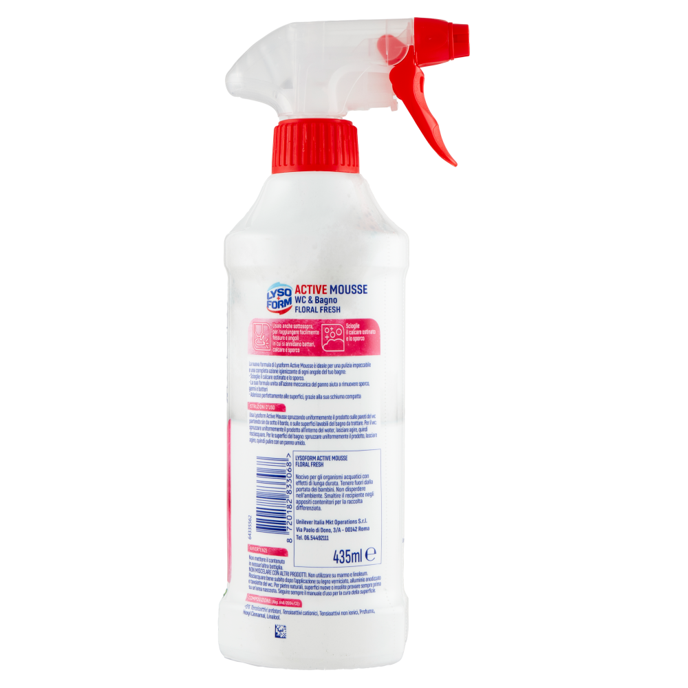 Lysoform Active Mousse Wc & Bagno Floral Fresh 435 ml