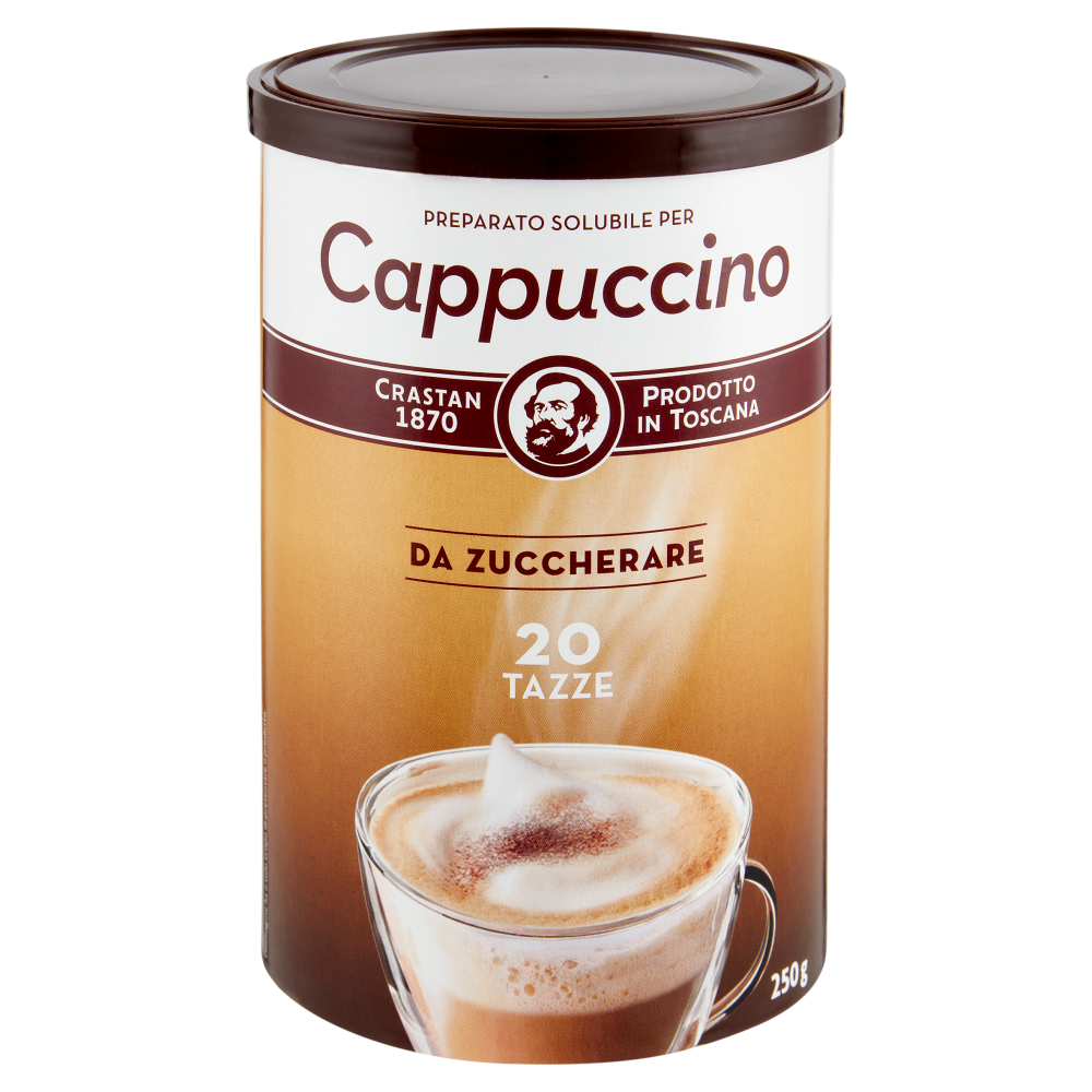 Crastan Preparato Solubile per Cappuccino da Zuccherare 250 g