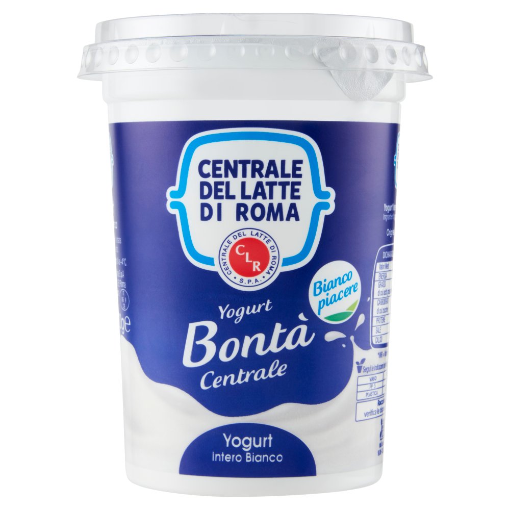 Centrale del Latte di Roma Yogurt Intero Bianco 500 g