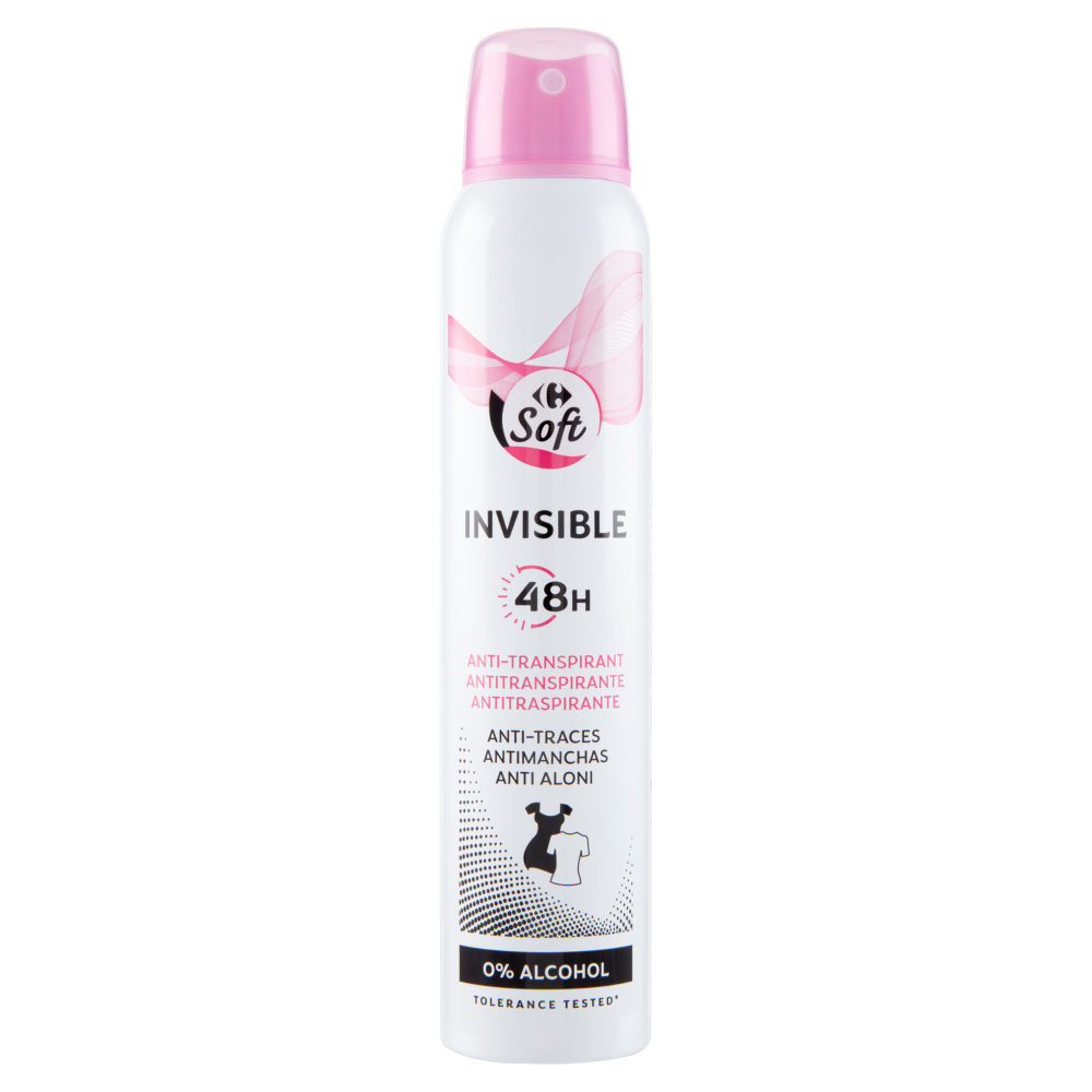 Carrefour Soft Invisible 48H Antitraspirante 200 ml