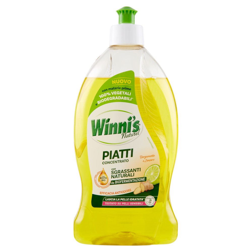 Winni's Naturel Piatti Concentrato Bergamotto e Zenzero 480 ml