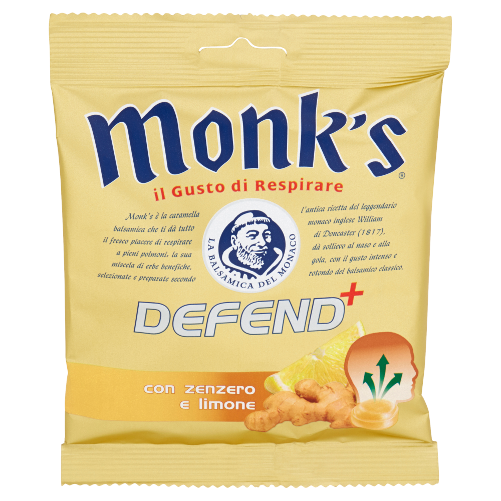 Monk's Defend⁺ con zenzero e limone 46 g