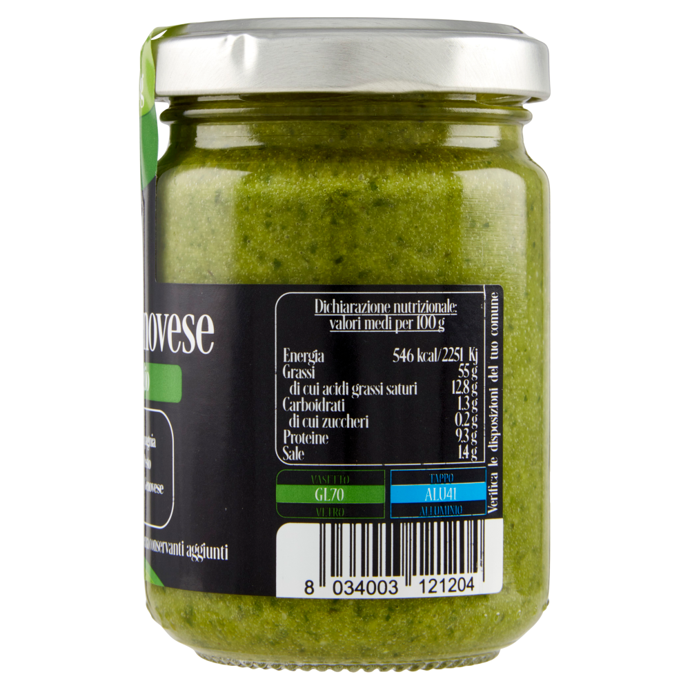 Compagnia del Pesto Genovese Pesto Genovese con aglio 120 g