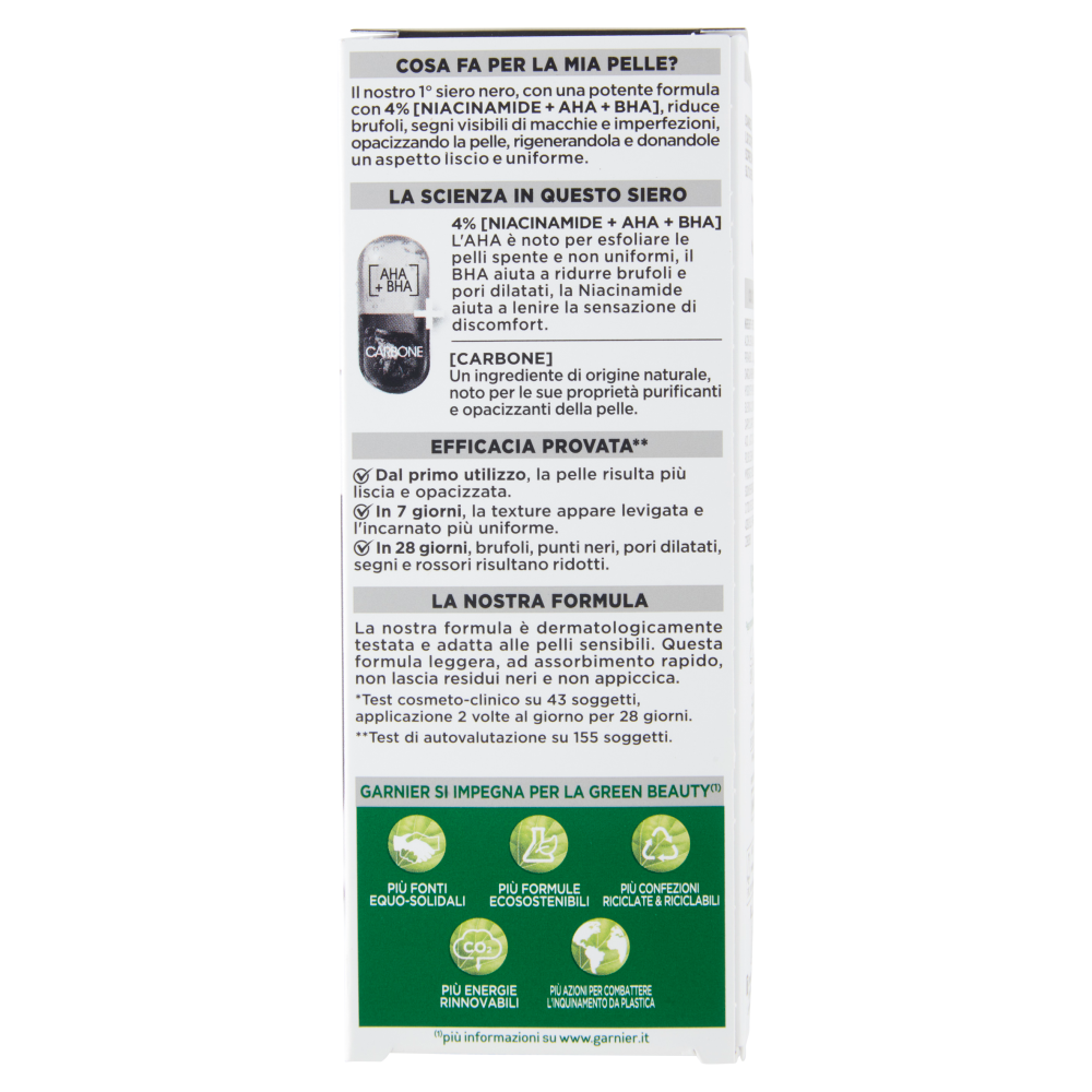 Garnier PureActive, Siero AHA+BHA Anti-Imperfezioni, 30 ml