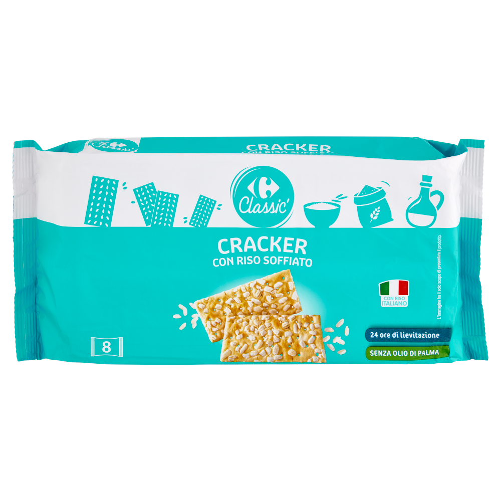 Carrefour Classic Cracker con Riso Soffiato 8 x 37,5 g