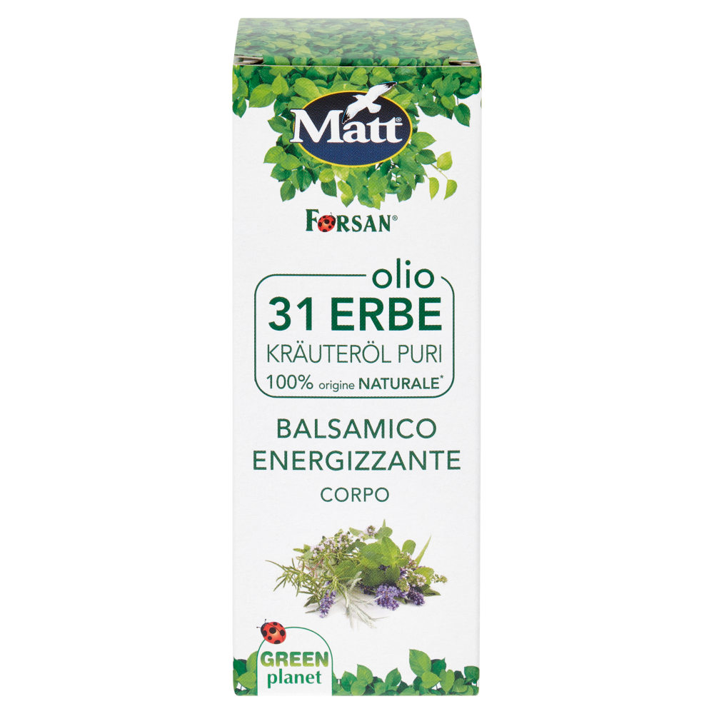 Matt olio 31 Erbe Balsamico Energizzante Corpo 100 ml
