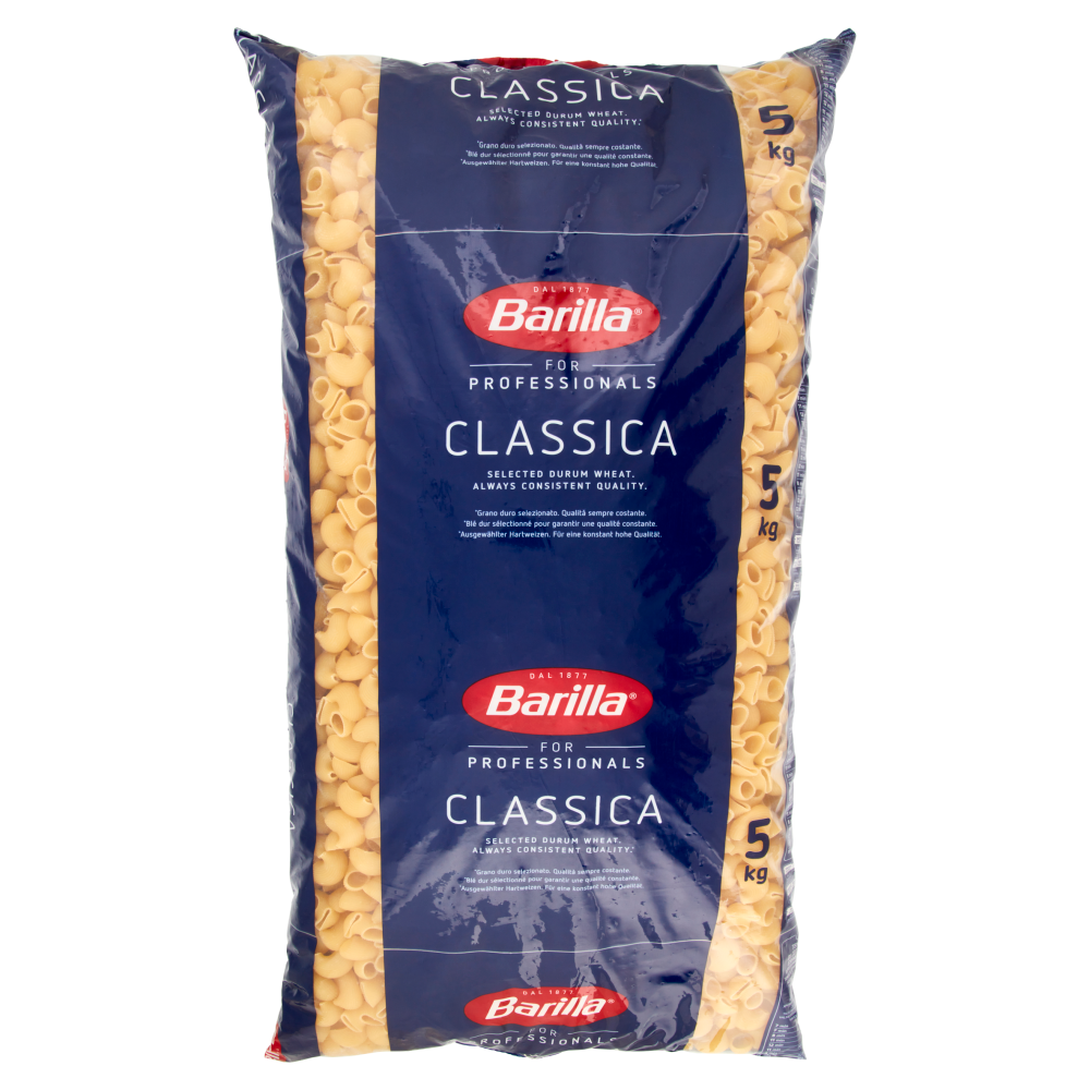 Barilla for Professionals Pipe rigate n&deg;91 Pasta classica Corta Catering Food Service 5 kg