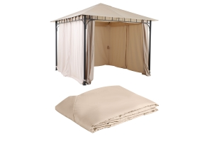 Tepro Marabo – Copertura Per Gazebo 3x3, Colore Tortora, Traspirante E Protettiva