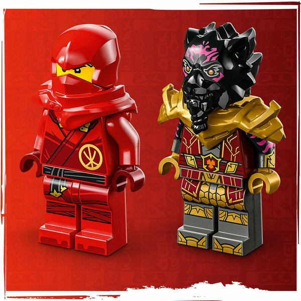 LEGO NINJAGO Battaglia su auto e moto di Kai e Ras