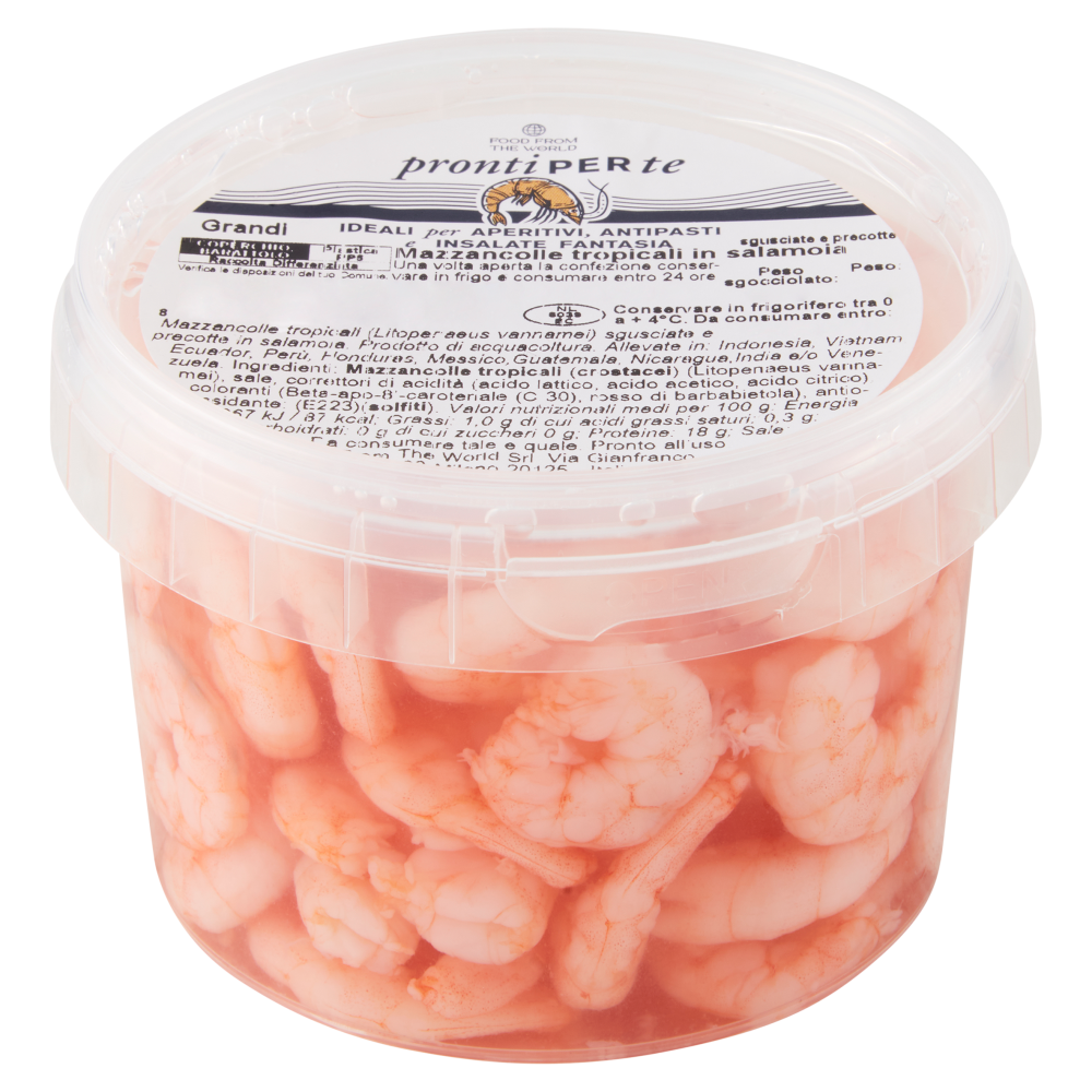 Food From The World pronti Per te Mazzancolla tropicale in salamoia 250 g